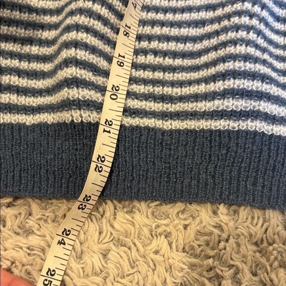 SHEIN Blue and White Striped Sweater - Picture 2 of 4